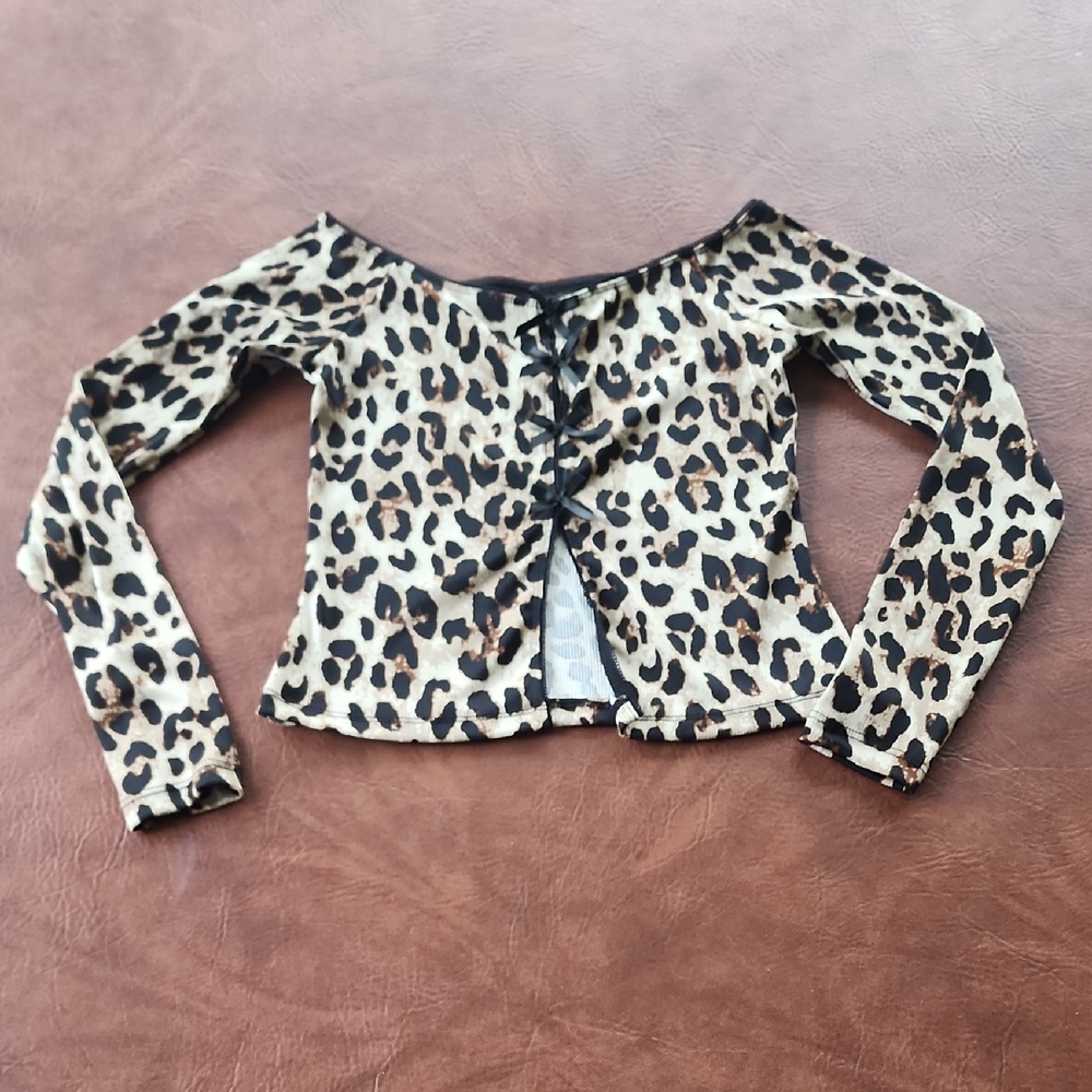 PacSun Leopard Print Blouse